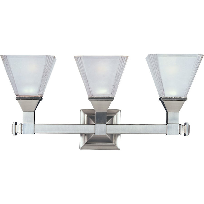 Maxim Lighting Brentwood 3-Light Bath Vanity Satin Nickel