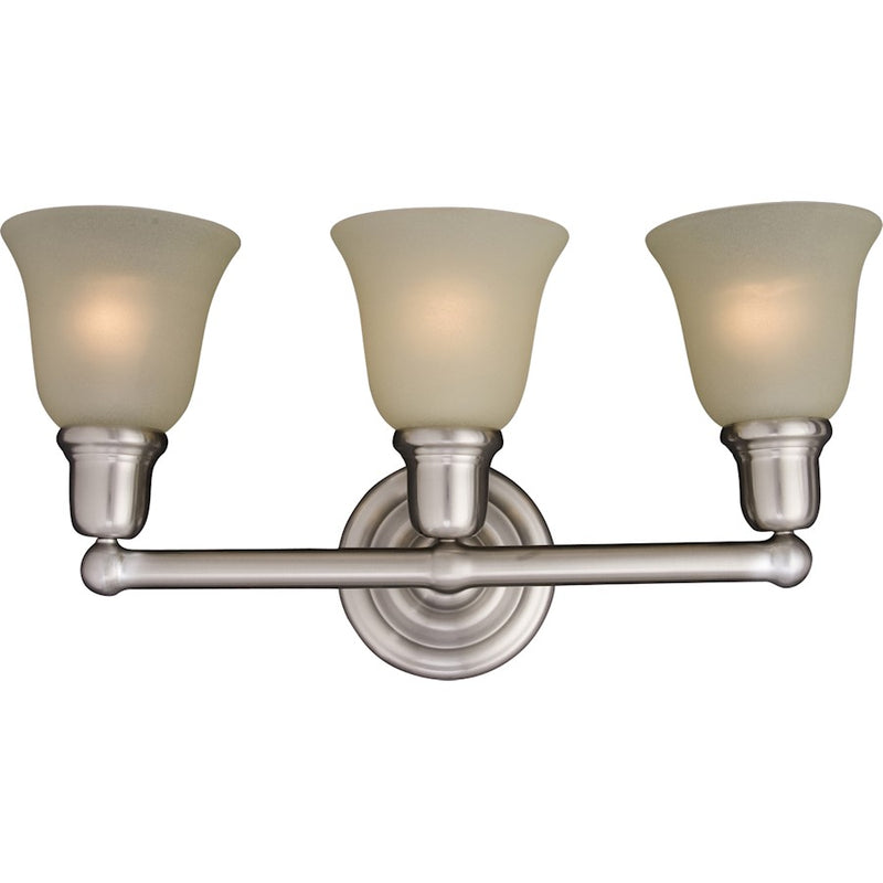 Maxim Lighting Bel Air 3-Light Bath Vanity Satin Nickel