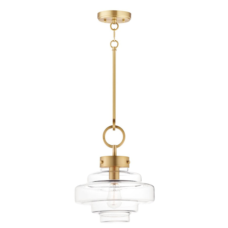 Maxim Lighting Harbor 1 Light Single Pendant, Satin Brass