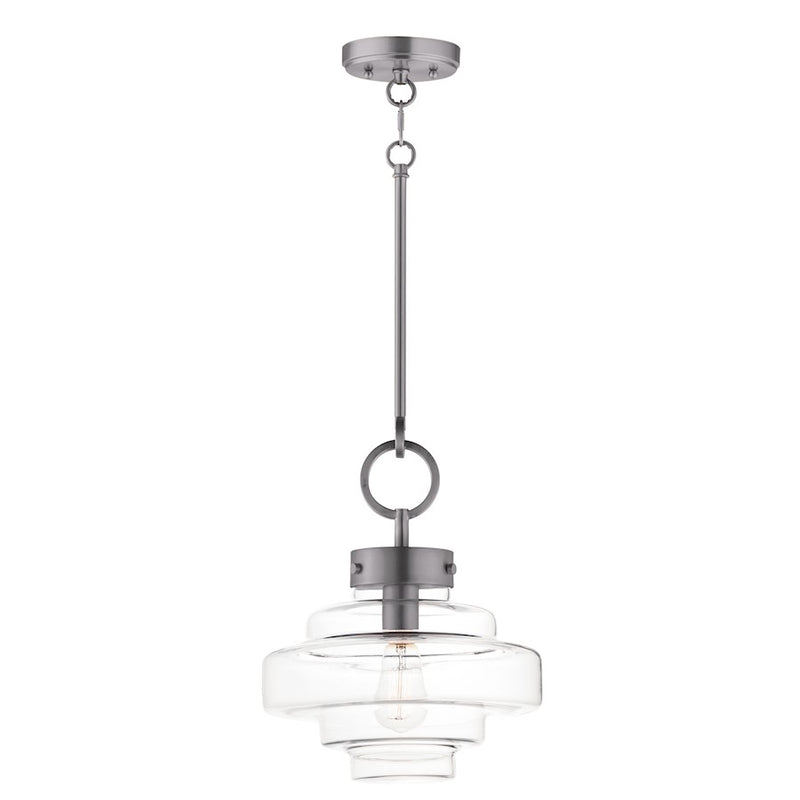 Maxim Lighting Harbor 1 Light Single Pendant, Satin Nickel