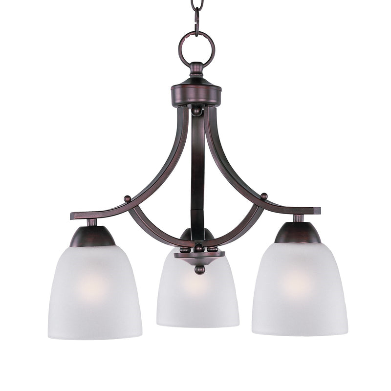 Maxim Lighting Axis 3-Light Chandelier in Oil Rubbed Bronze