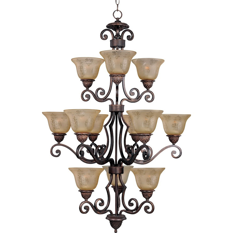 Maxim Symphony 12-Light Chandelier Oil Rubbed Bronze