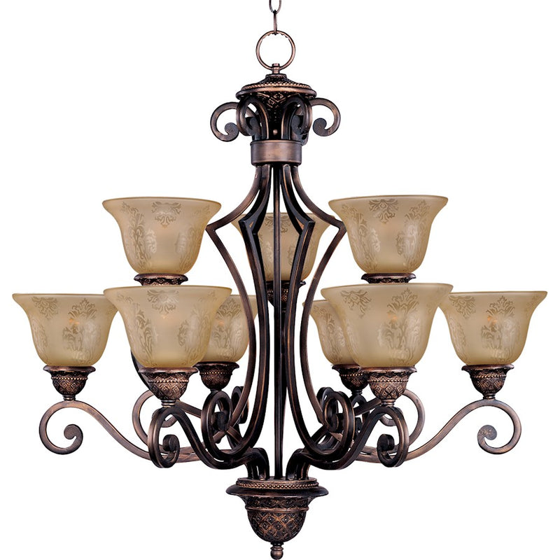 Maxim Symphony 9-Light Chandelier Oil Rubbed Bronze