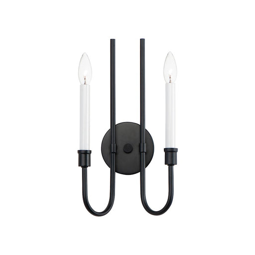 Maxim Lighting Tux 2-Light Wall Sconce, Black