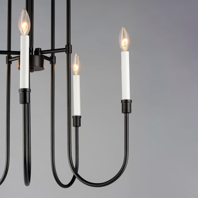 Maxim Lighting Tux Chandelier, Black
