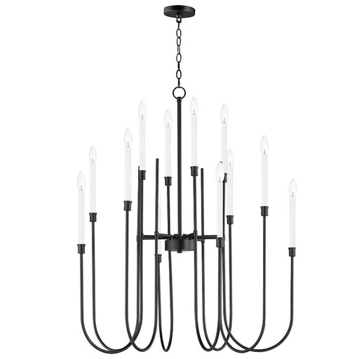 Maxim Lighting Tux 12 Light Chandelier, Black