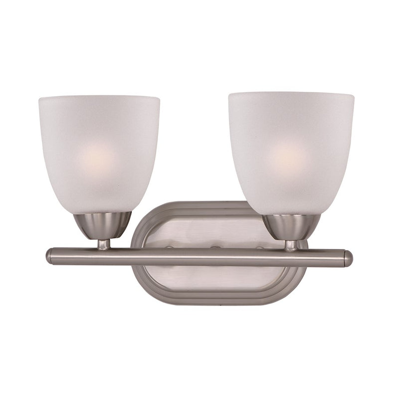Maxim Lighting Axis 2 Light Bath Vanity, Satin Nickel