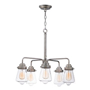 Maxim Lighting Cape Cod 5 Light Chandelier, Weathered Zinc