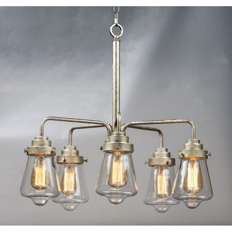 Maxim Lighting Cape Cod 5 Light Chandelier, Weathered Zinc