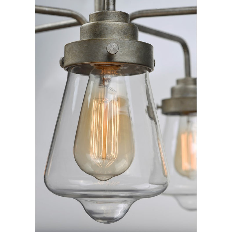 Maxim Lighting Cape Cod 5 Light Chandelier, Weathered Zinc