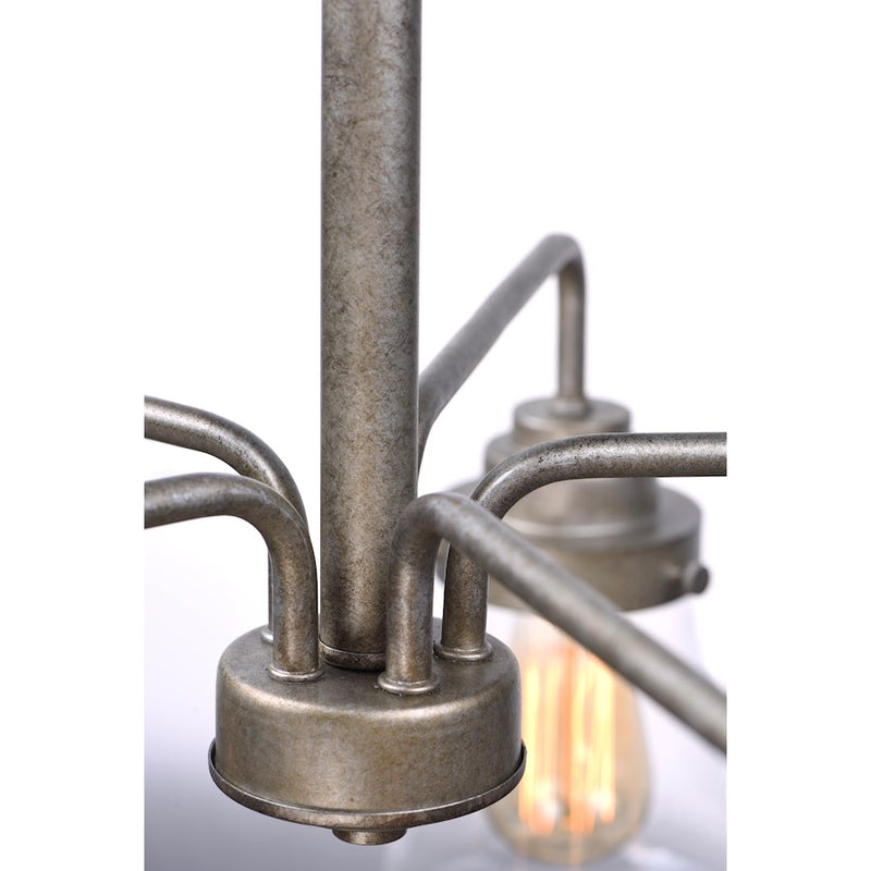 Maxim Lighting Cape Cod 5 Light Chandelier, Weathered Zinc