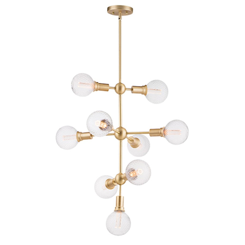 Maxim Lighting Molecule-Entry Foyer Pendant, Satin Brass