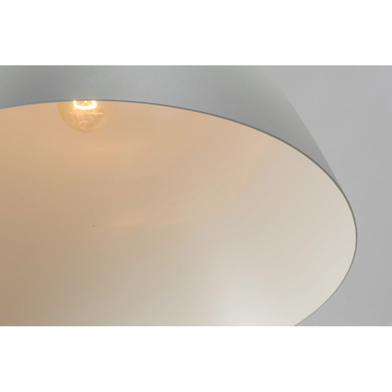 Maxim Lighting Nordic 1-Light Large Pendant, Tan Leather/White