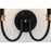 Maxim Lighting Charlton 2-Light Wall Sconce, Black/Antique Bras