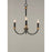 Maxim Lighting Charlton Chandelier, Black/Antique Brass