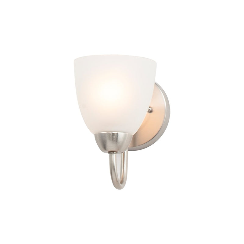 Maxim Lighting Axis 1-Light Strip Bath Vanity, Satin Nickel/Frosted