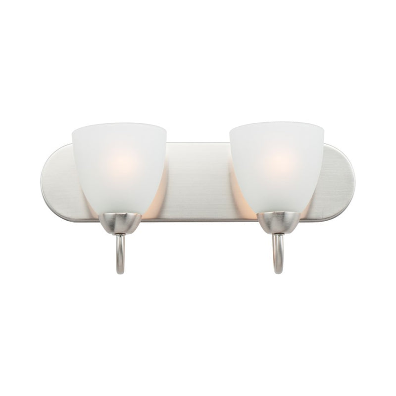 Maxim Lighting Axis Strip Bath Vanity, Satin Nickel/Frosted