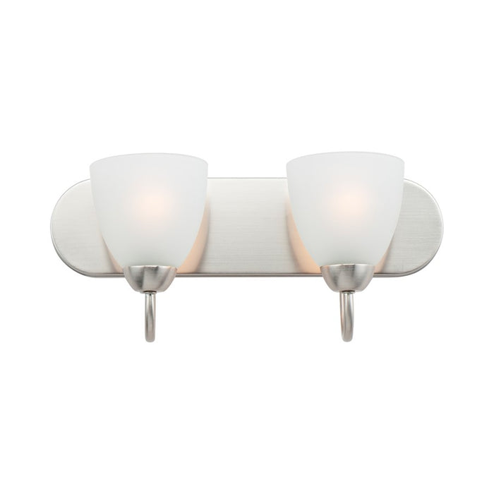 Maxim Lighting Axis Strip Bath Vanity, Satin Nickel/Frosted