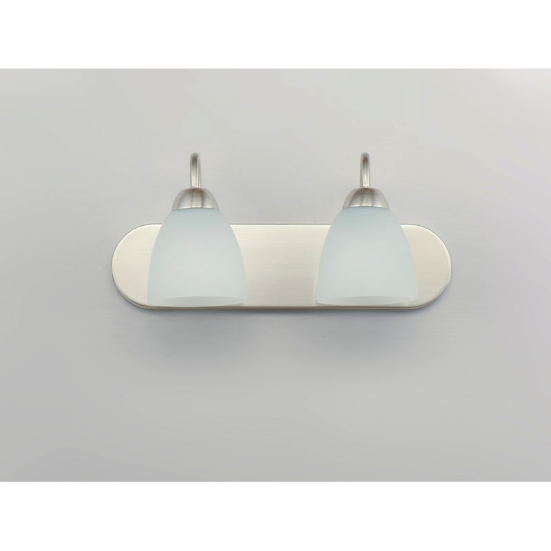 Maxim Lighting Axis Strip Bath Vanity, Satin Nickel/Frosted