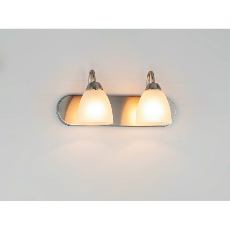 Maxim Lighting Axis Strip Bath Vanity, Satin Nickel/Frosted