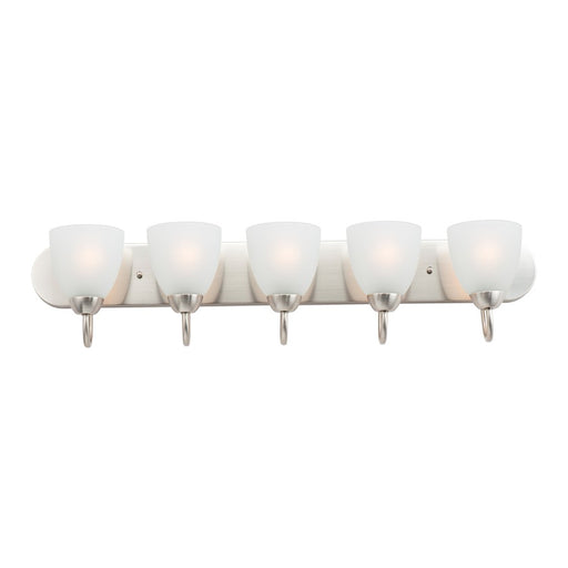 Maxim Lighting Axis Strip Bath Vanity, Satin Nickel/Frosted