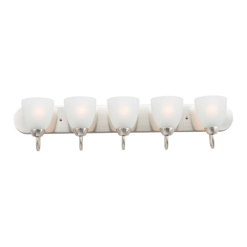 Maxim Lighting Axis Strip Bath Vanity, Satin Nickel/Frosted