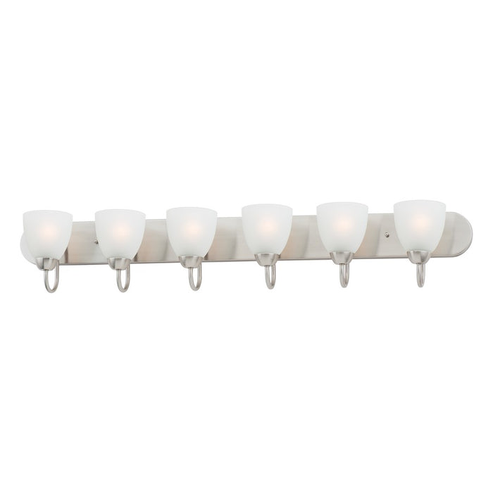 Maxim Lighting Axis Strip Bath Vanity, Satin Nickel/Frosted