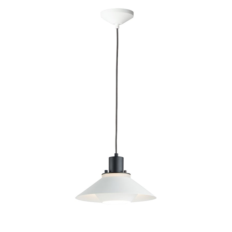 Maxim Lighting Oslo 1-Light Pendant, Black/White