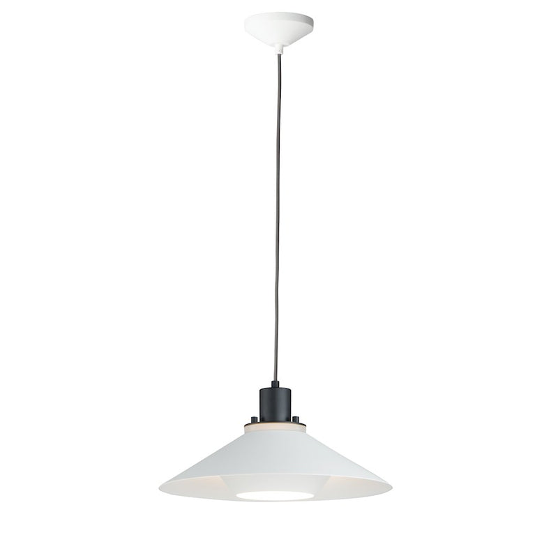 Maxim Lighting Oslo 1-Light Pendant, Black/White