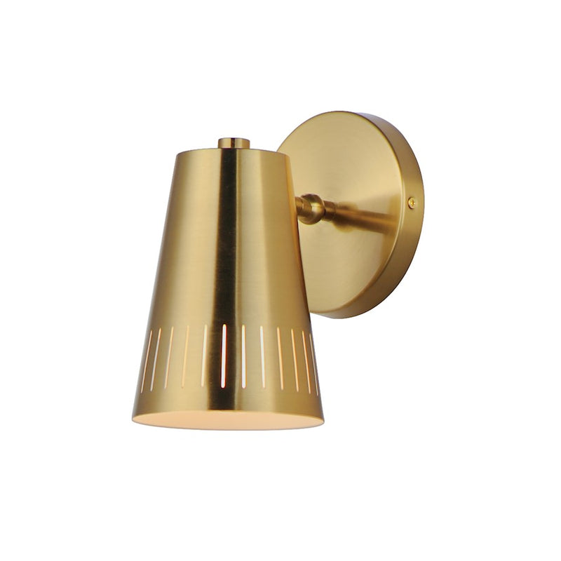 Maxim Lighting Helsinki 1 Light Wall Sconce, Natural Aged Brass