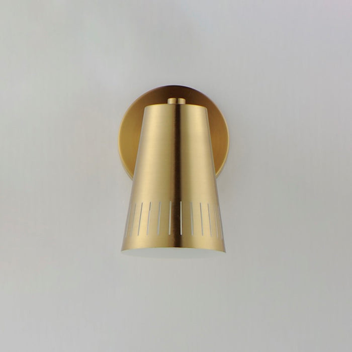 Maxim Lighting Helsinki 1 Light Wall Sconce, Natural Aged Brass