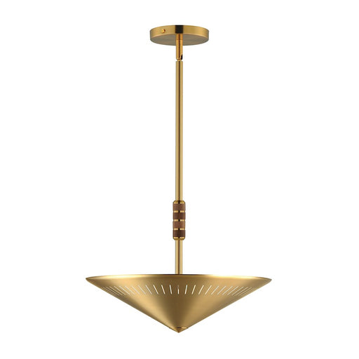 Maxim Lighting Helsinki 1 Light 16" Pendant, Natural Aged Brass - 11434NAB