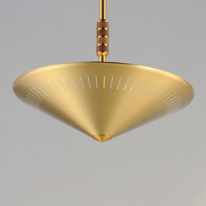 Maxim Lighting Helsinki 1 Light 16" Pendant, Natural Aged Brass