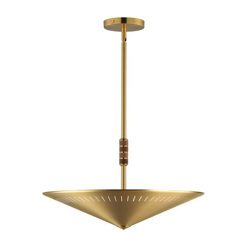 Maxim Lighting Helsinki 1 Light 20" Pendant, Natural Aged Brass - 11436NAB