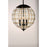 Maxim Lighting Heirloom 3-Light Pendant, Black/Burnished Brass