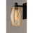 Maxim Lighting Norfolk 1-Light Outdoor Wall, Black/Burnished Brass