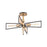 Maxim Lighting Wings 4-Light Flush Mount, Black/Satin Brass