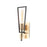 Maxim Lighting Wings Wall Sconce, Black/Satin Brass