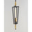 Maxim Lighting Wings 1-Light Pendant, Black/Satin Brass