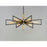 Maxim Lighting Wings 6-Light Chandelier, Black/Satin Brass