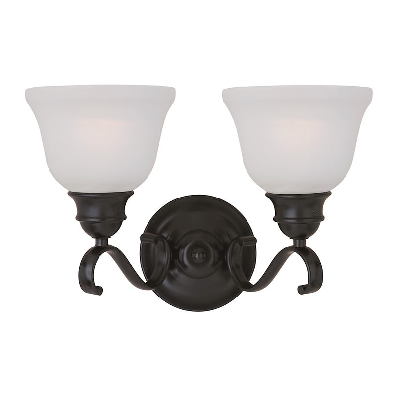 Maxim Lighting Linda 2-Light Bath Vanity Black