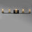 Maxim Lighting Sleek 5-Light Bath, Antique Brass/Black/Seedy