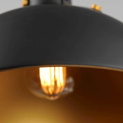 Maxim Lighting Dawn 1 Light 12.5" Pendant, Antique Brass/Black