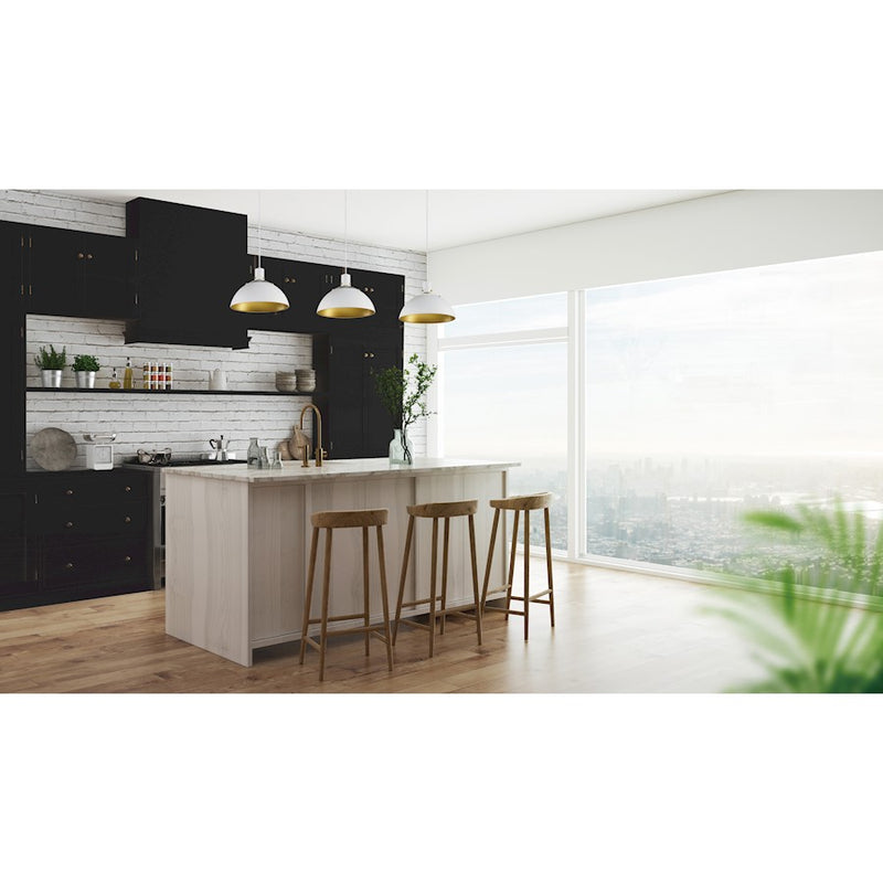 Maxim Lighting Dawn 1 Light Single Pendant, White/Satin Brass