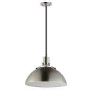 Maxim Lighting Dawn 1 Light 15.5" Pendant, Satin Nickel