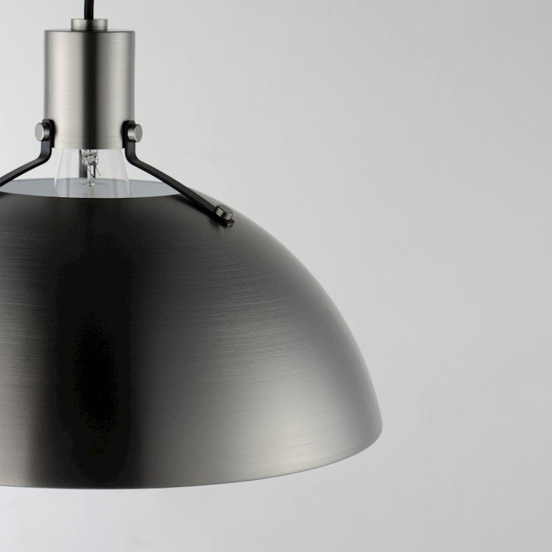 Maxim Lighting Dawn 1 Light 15.5" Pendant, Satin Nickel