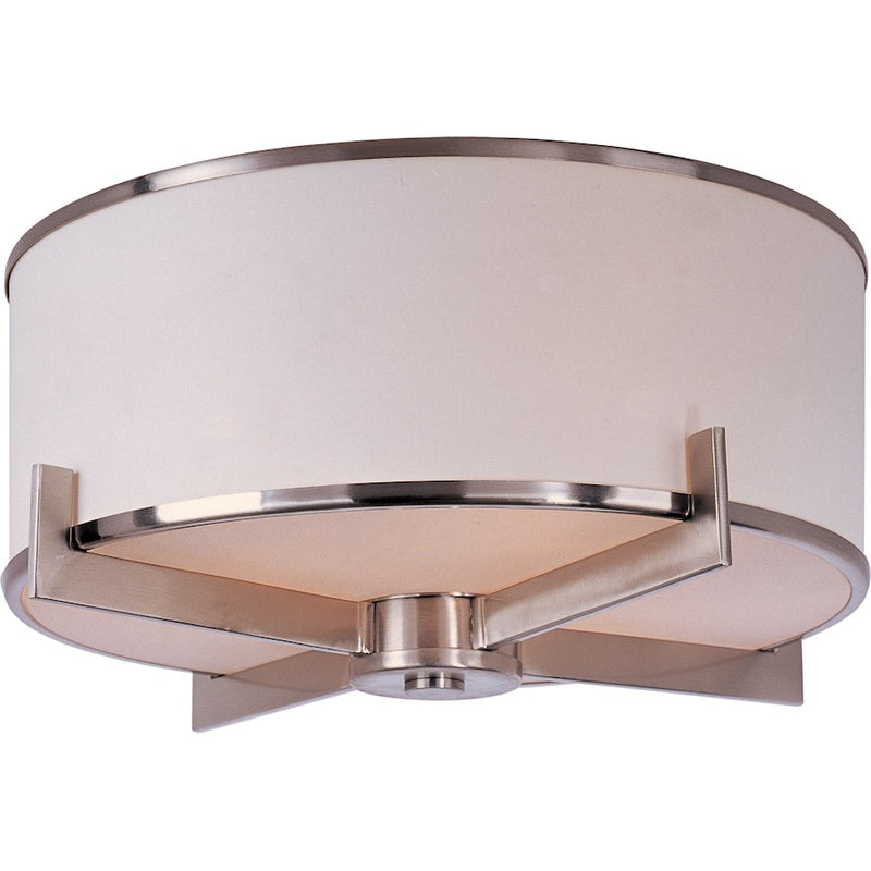 Maxim Lighting Nexus 3-Light Flush Mount Satin Nickel