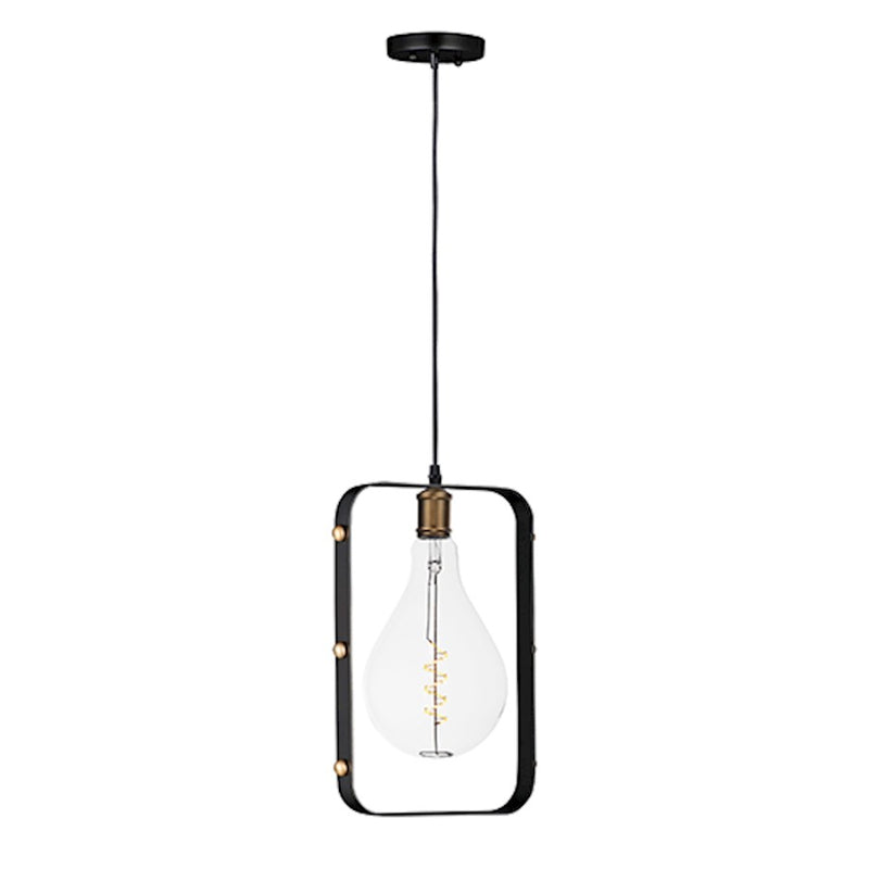 Maxim Lighting Early Electric-Single Light Pendant, Black