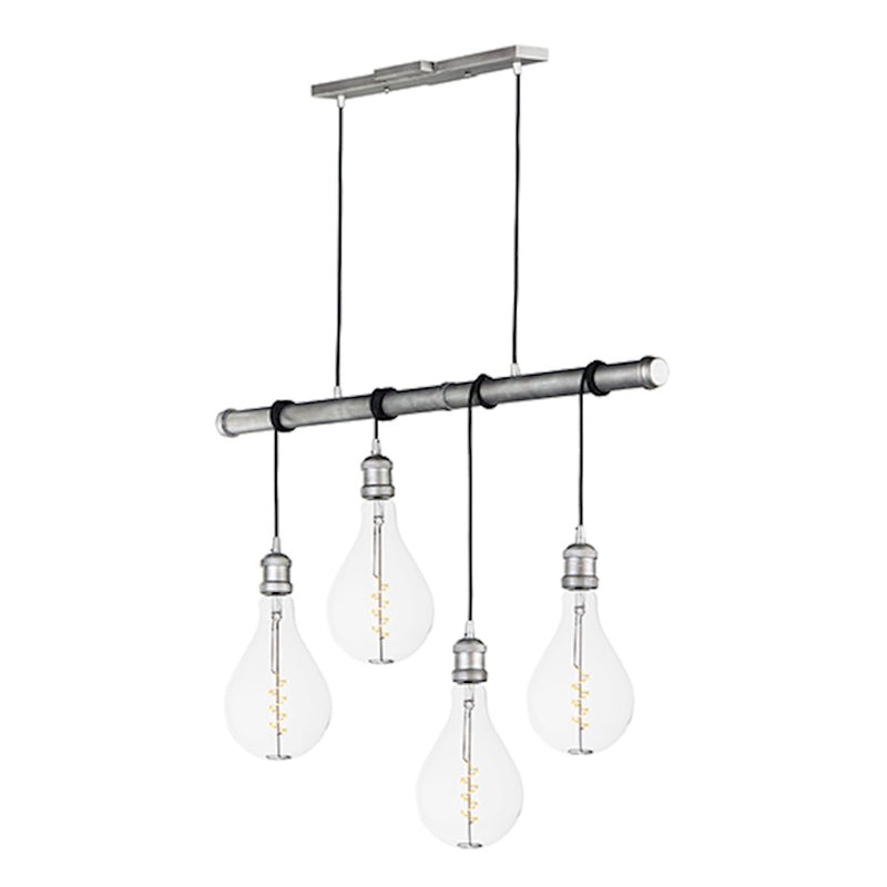 Maxim Lighting Early Electric 4 LT Pendant, Weathered Zinc