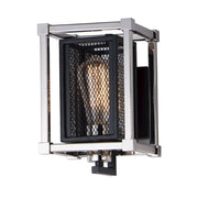 Maxim Lighting Refine-Wall Sconce, Black/Polished Nickel